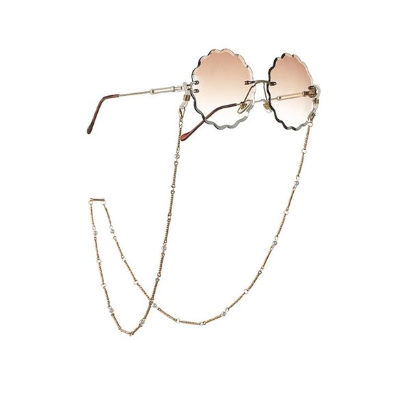 

2020 new fashion pearls casual reading cords for women metal sunglasses cords pearls beaded non-slip eyeglass chains accessories, Silver