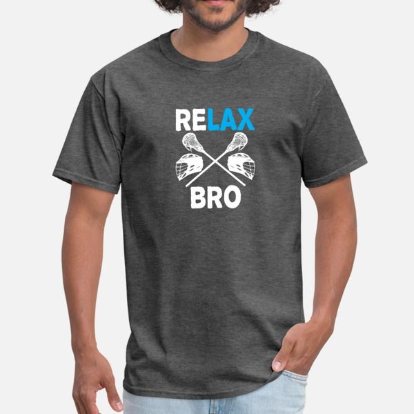 

lacrosse lax relax bro design t shirt men create cotton o neck original cute humor spring autumn pattern shirt