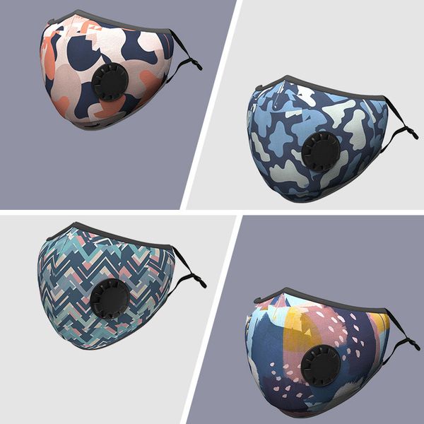 

three-dimensional face mask masks black face protection designer pure cotton breathing valve anti smog pm2.5 activated carbon mask1