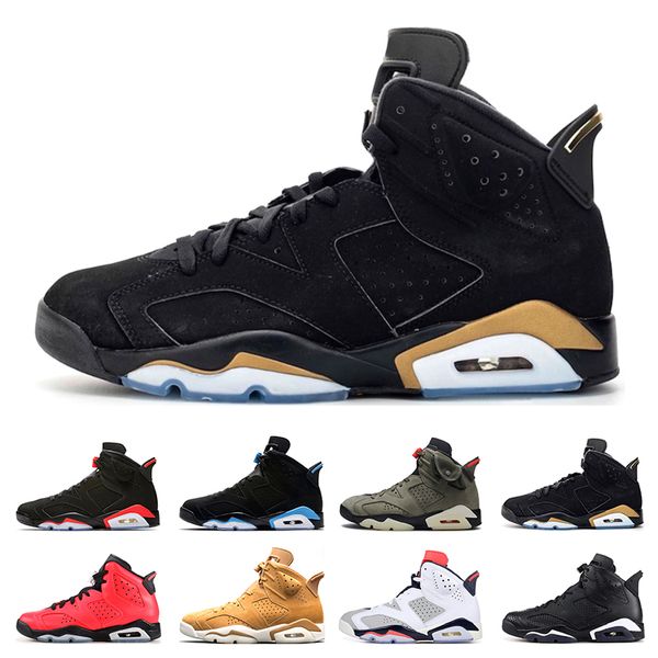 

new mens basketball shoes 6s hare dmp infrared wheat balck cat sport bule carmine tinker hatfield unc mens trainers sports sneakers