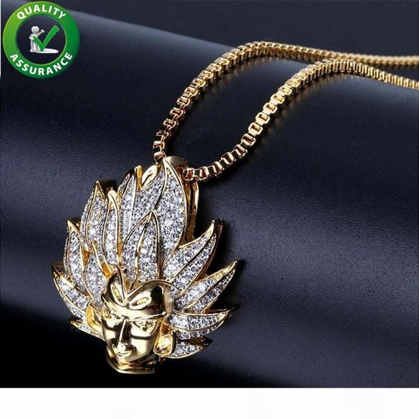 

iced out chains pendant designer necklace gold hip hop jewelry mens luxury diamond rapper chain pandora style charms rock link choker boy, Silver