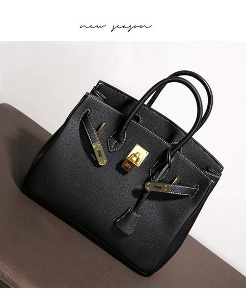 

designer-female package tide europe and the united states big fashion lychee pattern handbag shoulder diagonal large package