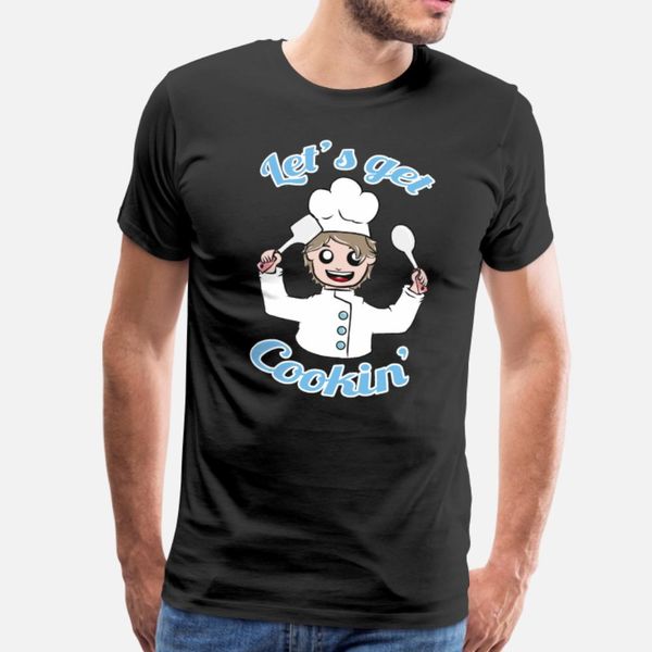 

chef cooking t shirt men loose 100% cotton round neck kawaii loose casual spring pictures shirt