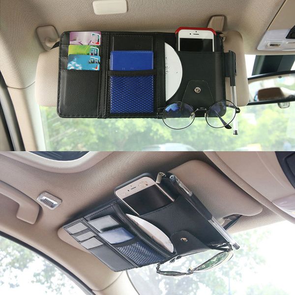 

автомобиль солнцезащитный козырек сумка солнцезащитные очки клип автомобильный держатель для хранения сумки многофункциональный солнцезащитн