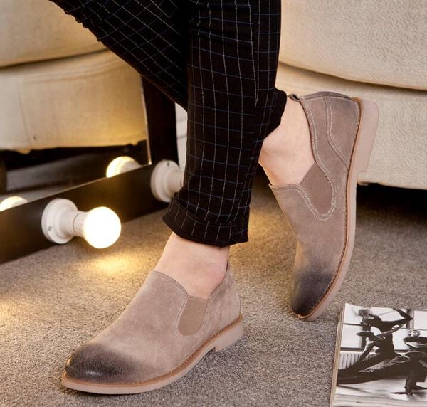 

dress classic shoes men casual oxford shoes for men business formal, Black