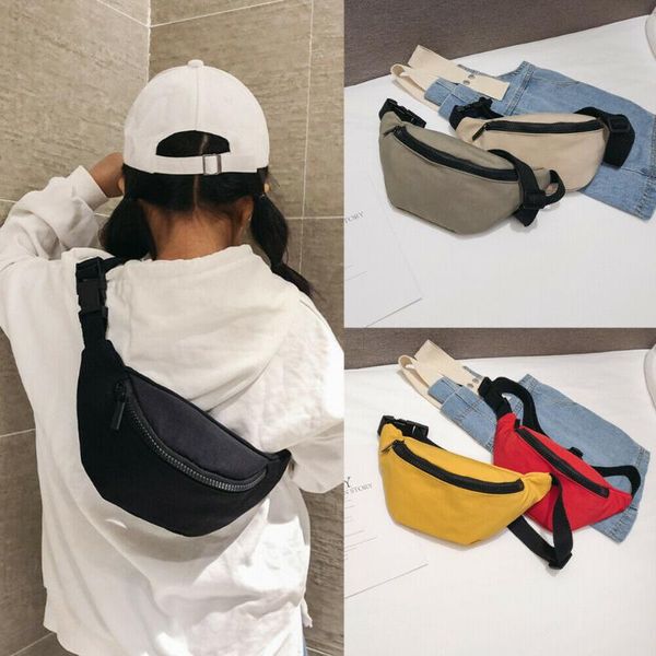 

fashion zipper nylon fany pank child casual outdoor traveling walking waist bag 6 color