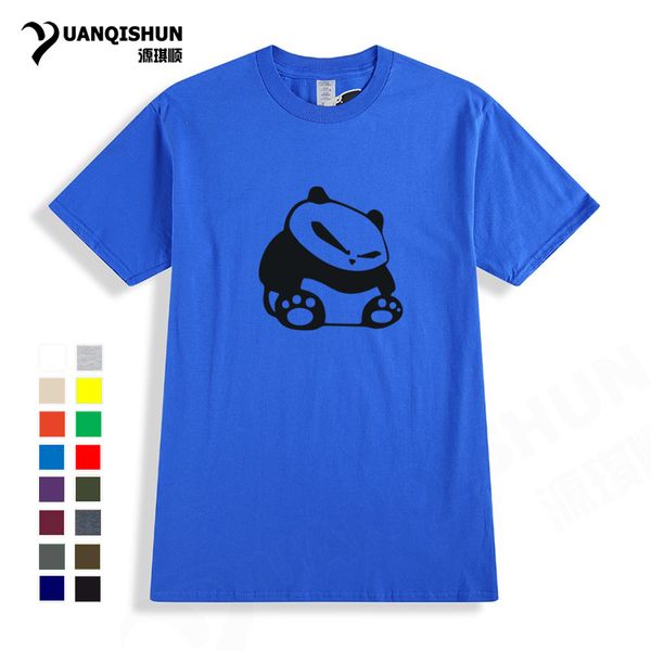 

мультфильм panda printed mens t shirt 16 цветов новые короткие рукава o шеи хлопка случайные футболки tee camisetas hombre
