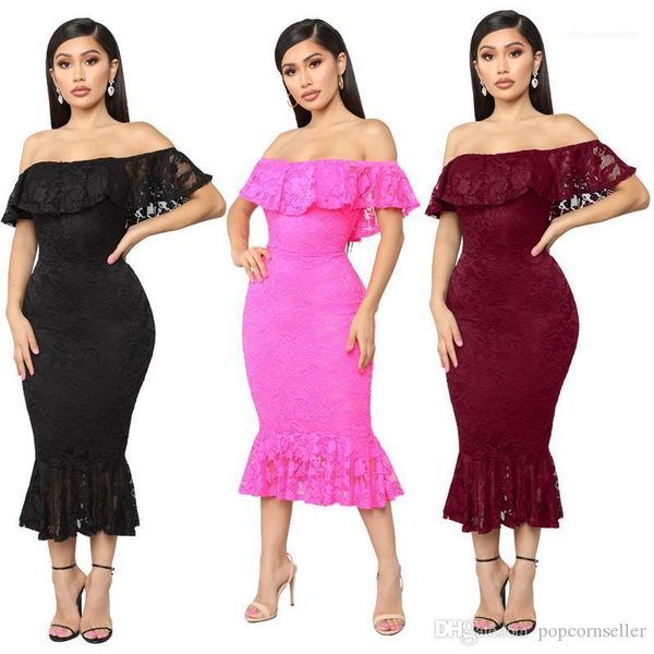 

dresses womens summer dresses designer woman party dresses hollow out red lace slash neck bodycon, White;black