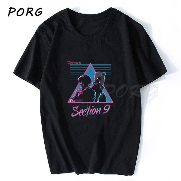 

batou and kusanagi motoko anime shirts men summer 3d print black casual tee shirt streetwear o-neck funny t shirts punk t-shirt