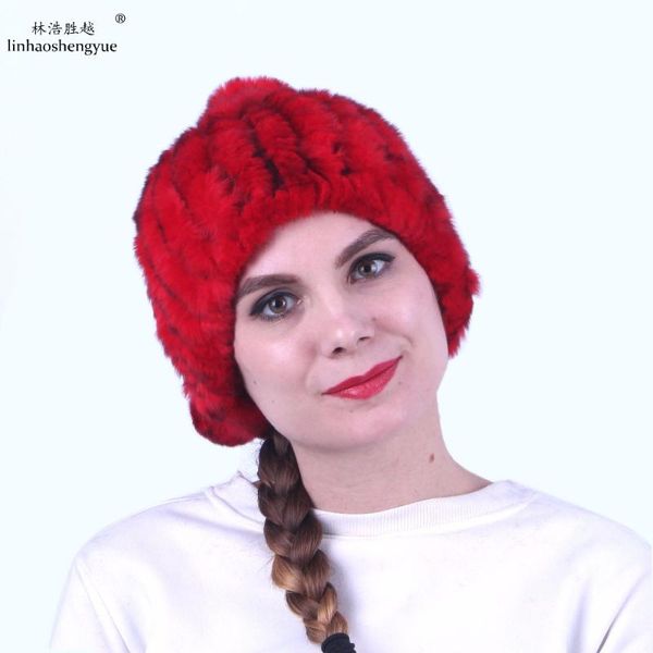 

linhaoshengyue fashion women fur scarf cap rope cap, Blue;gray