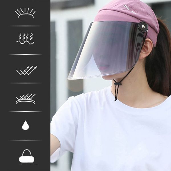 

sun visor women's adjustable sun hats summer new ladies hat anti-uv oversized visor hats for women, Blue;gray