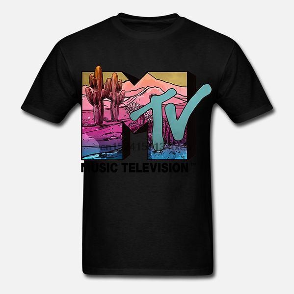 

одежда mtv пустыня сцена красочный логотип графический тенниска 7688