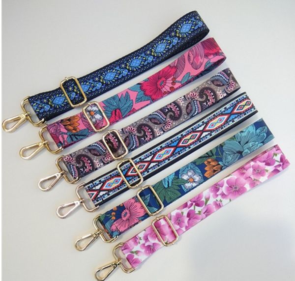 

130cm*3.8cm strap for women removable diy shoulder rainbow handbag accessories cross body messenger nylon bag straps, Black