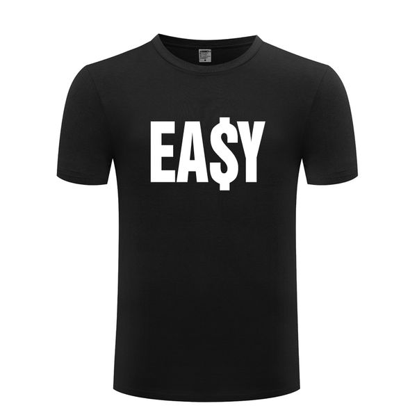 

ea$y money dollar tide brand men's t-shirt t shirt men 2018 new short sleeve o neck cotton casual tee