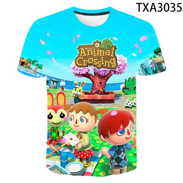 

new animal crossing street clothing cute quality 3d print shirts horror plus size horror men clothing