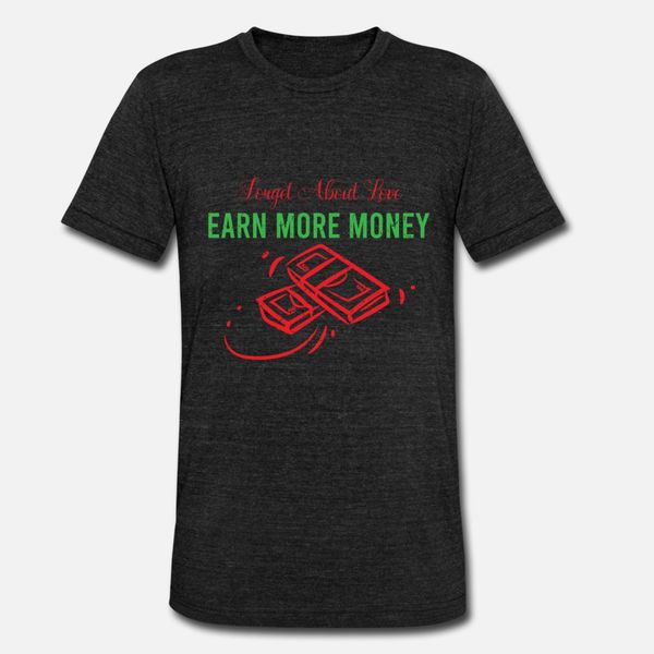 

money earn t shirt men printing 100% cotton round neck family cute funny casual spring autumn slim shirt