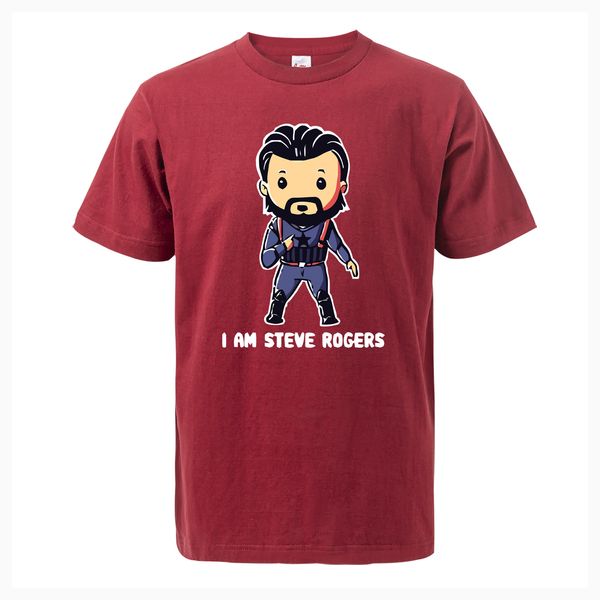 

i am steve rogers avengers captain america 2019 summer fashion mens t shirt cotton casual cartoon hip hop t-shirt