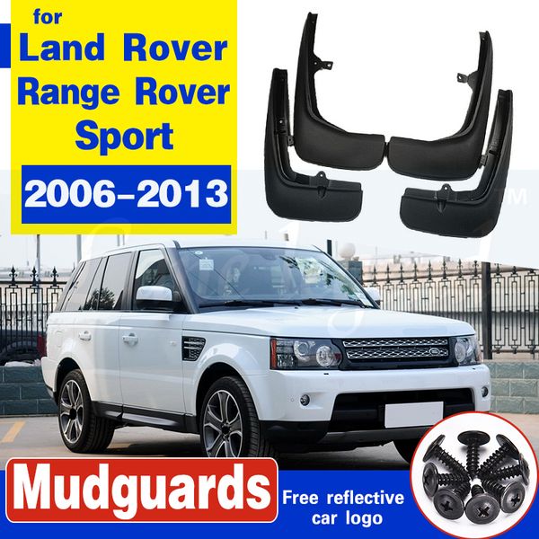 

4pcs premium heavy duty molded splash mud flaps guards fenders for land rover range rover sport 2006-2013 2010 2009 2008 2011