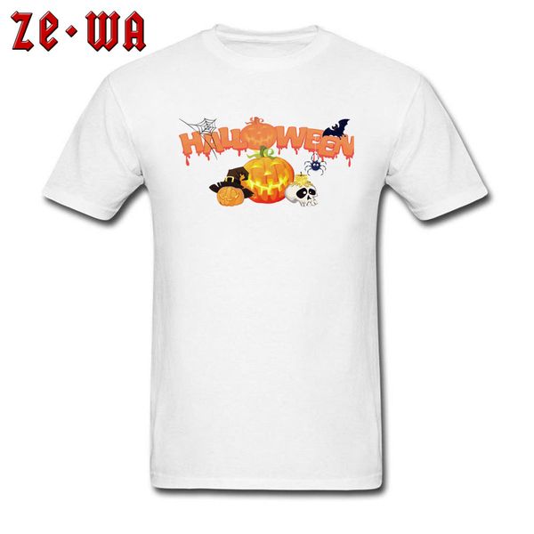 

halloween pageant tshirt short sleeve print tee shirt 2018 men's funny image o-neck full cotton /tees