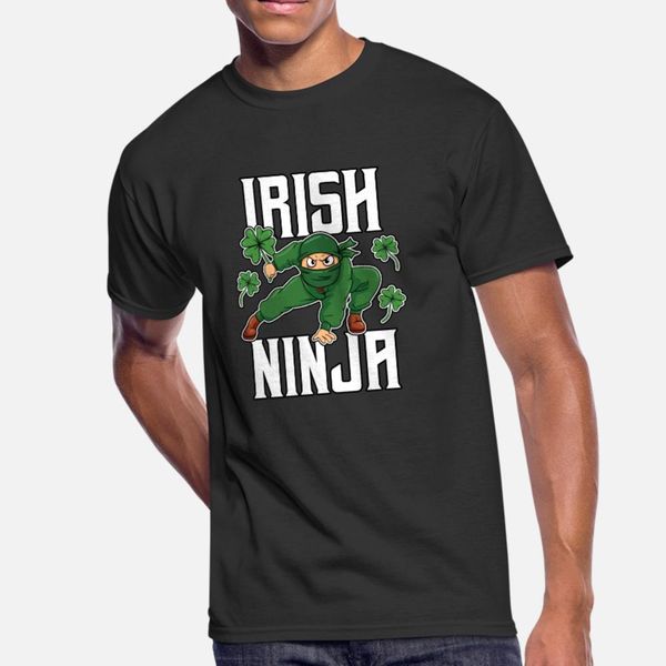 

irish ninja t shirt men custom cotton s-xxxl letters cute breathable spring kawaii shirt