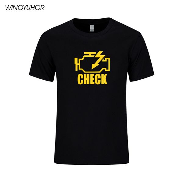 

check engine light t shirts men t-shirt new 2019 summer short sleeve o-neck cotton men mechanic auto repair tees camisetas
