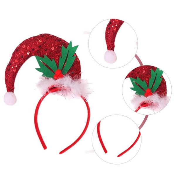 

christmas decorations sequin hat headband girl head buckles for children party year gifts kids