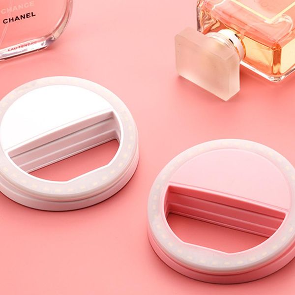 

cgjxsfashion usb charge selfie ring lights clip -on cellphone ring light 36 led fill -in lighting 3 level brightness for iphone samsung