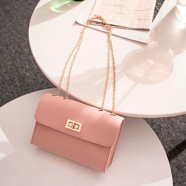 

simple solid shoulder crossbody bag for women high-quality pu leather phone messenger purse bolso mujer sac a main femme