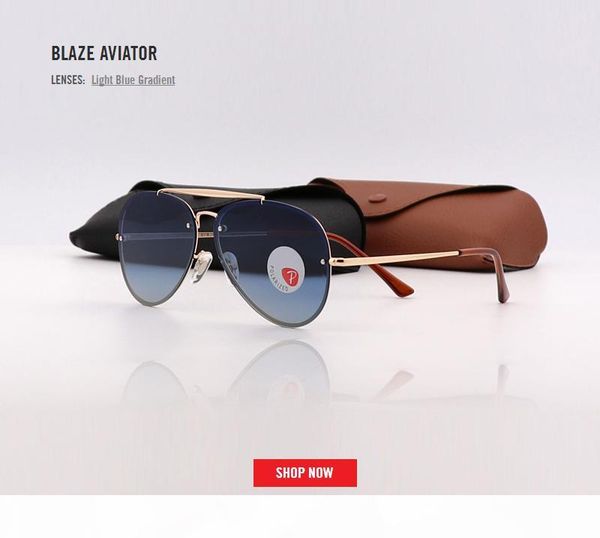 

2018 new blaze mirror rivets sunglasses men women brand design quality polarized metal sun glasses traveller oculos de sol homem 3584 gafas, White;black