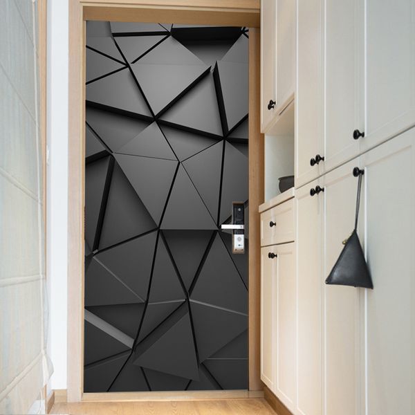 

дверной наклейки моделирование home decor фреска пвх для гостиной 3d геометрический