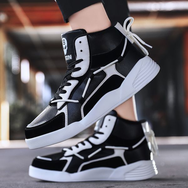 

sneakersmenshoesformalesharkstrainersfootwearsapatosmasculinosummerbreathablehighqualitychaussurespourhommes, Black