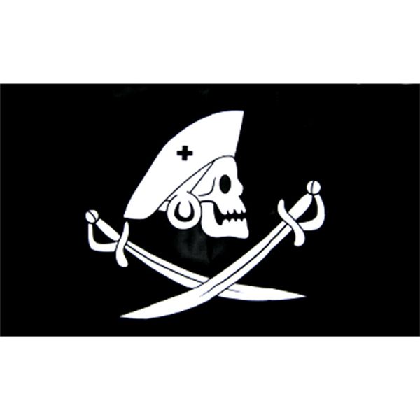 Edward England Pirate Flag personalizado 3x5ft 150x90cm, guarda nacional 100% Poliéster Individual Impressão do lado, frete grátis