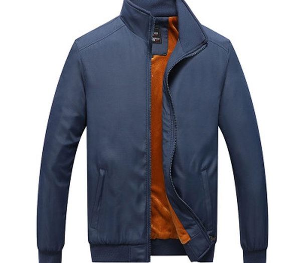 

mens winter thicken jacket 2020 warm solid bomber jacket male streetwear coat rib hem zipper baseball jaqueta masculina, Black;brown