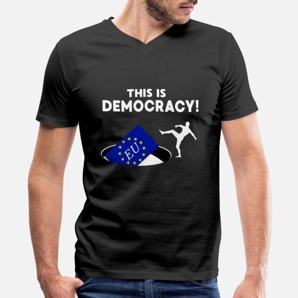 

brexit democracy politcs boris johnson europe t shirt men designing short sleeve crew neck trend interesting fashion spring unique shirt