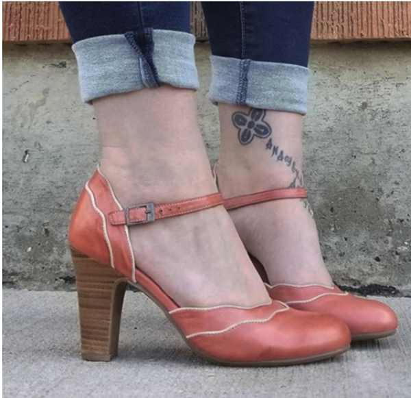 

2020 new women sandals high heels buckle strap vintage pumps ladies summer block heel roman shoes big size, Black