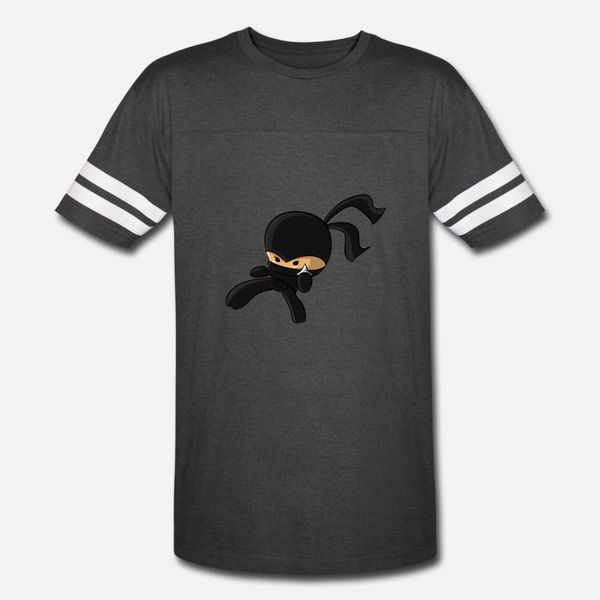 

cute ninja t shirt men designer cotton round collar clothes sunlight building spring autumn family shirt