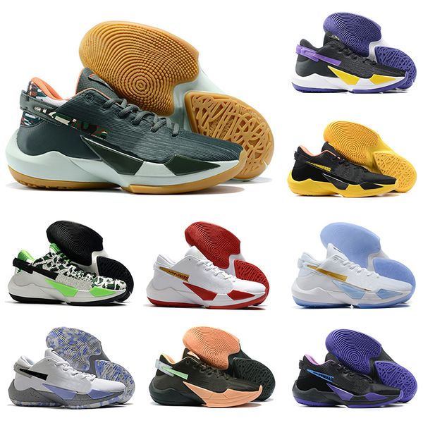 

new zoom freak 2 naija ep bamo mens basketball shoes giannis antetokounmpo 2s black white red men trainers sports sneakers size 40-46