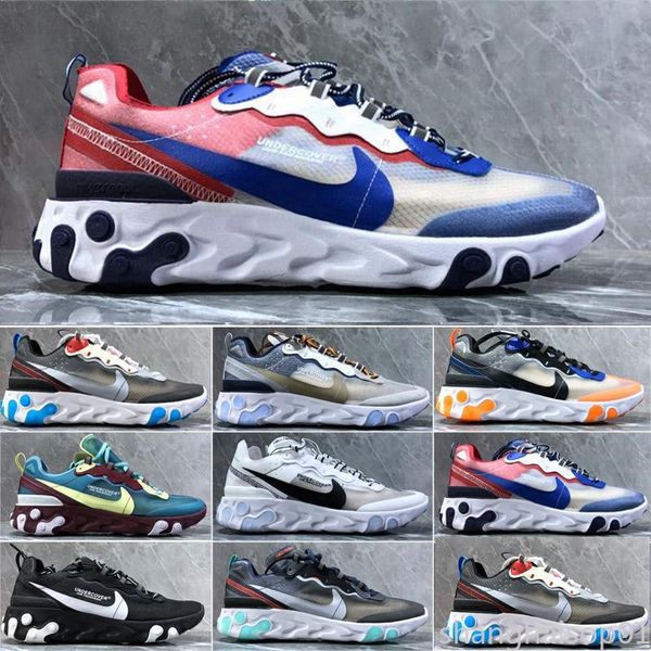 

2020 Chaussure best mens trainers Element 87 55 Undercover Upcoming grey royal red sports shoes men women Sneakers shoes s01