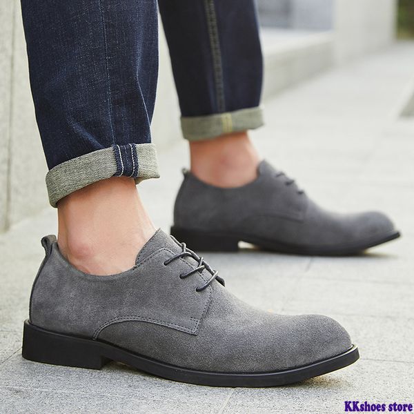 

2020 new british style men shoes breathable men dress shoes on working formal leisure men's flats for party big size 38-48, Black