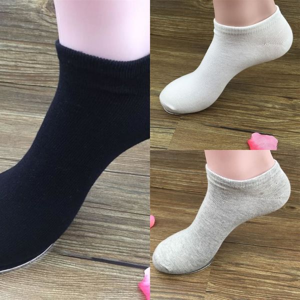 

four seasons men's cotton sweat-absorbent breathable men's korean style fashion low boat socks waist shallow mouth boat socks for, Black