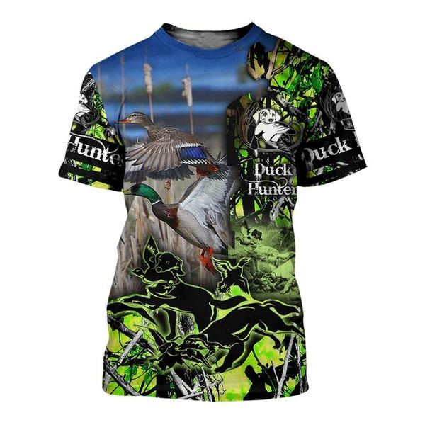 

animal deer wolf hunting color men 3d print shirts funny horror hentai men clothing