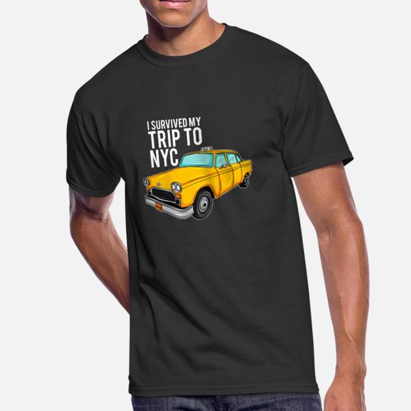 

survive trip travel nyc new york city taxi gift t shirt men create short sleeve o-neck formal cute breathable spring autumn vintage shirt