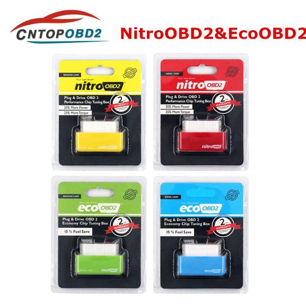 

nitro obd2 ecoobd2 15% fuel save more power ecu chip tuning box nitroobd2 eco obd2 for diesel benzine gasoline car plug&driver