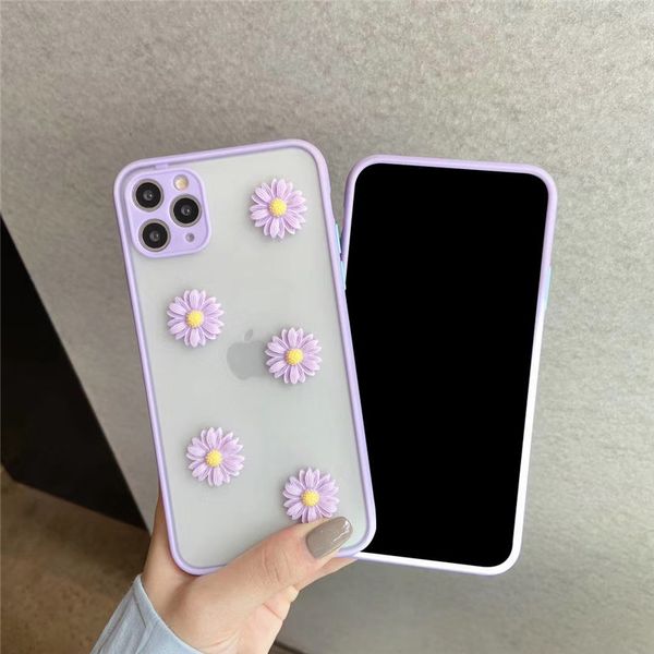 

daisy flower phone 11 case for iphone 11 pro max x max 7 8 plus se 2020 transparent soft hard cover good quality
