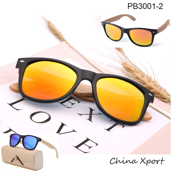 

sunglasses classic style men women love pc frame bamboo legs with polarized uv400 lens recycled sun glasses, White;black