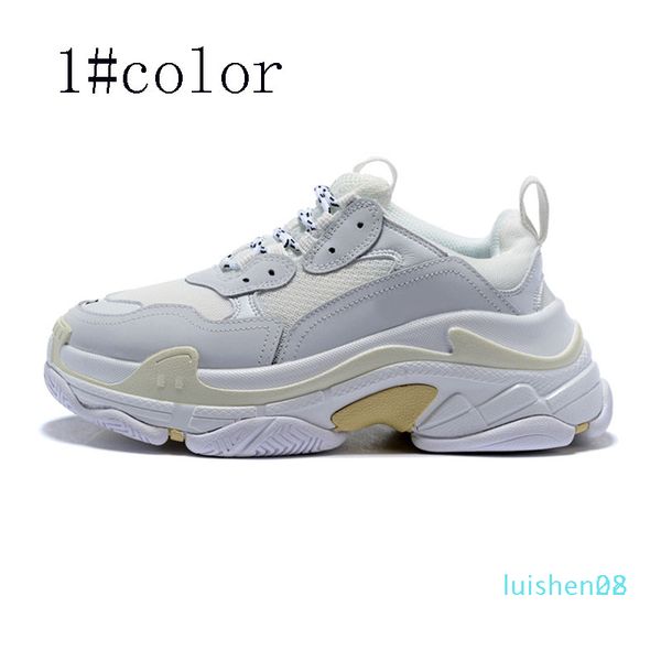 

2020 new designer shoes fashion paris sports casual dad men's and women's black and white casual shoes size 36-45 l28