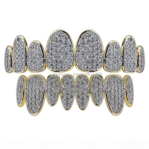 

gold silver diamond teeth grillz women men luxury teeth grillz bottom grills grill hip hop designer jewelry mens halloween christmas new, Black