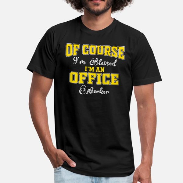 

of course office worker t shirt men printing tee shirt size s-3xl natural graphic basic summer style novelty shirt