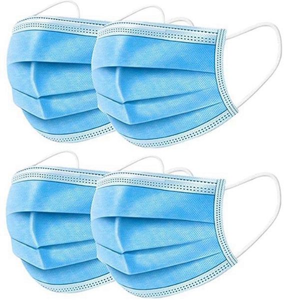 

designer mask fast ship in stock disposable face meltblown non woven masks three layers anti-dust waterproof mask air transport wholesale1