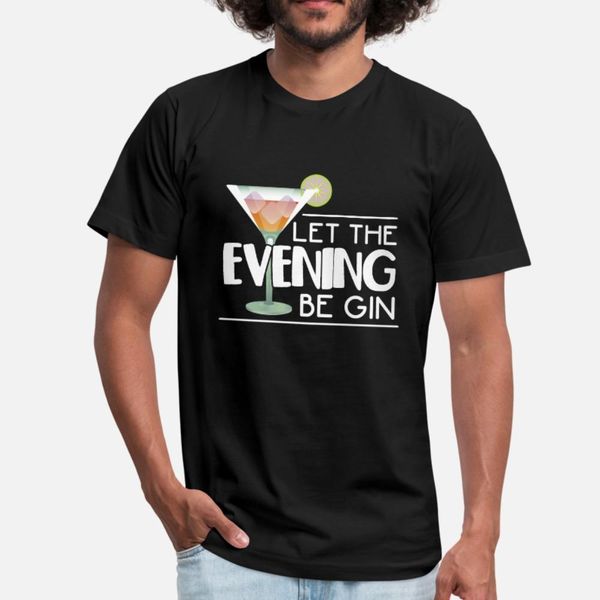 

alcohol party cocktail drinker gin martini t shirt men create tee shirt o neck basic solid anti-wrinkle breathable summer formal shirt